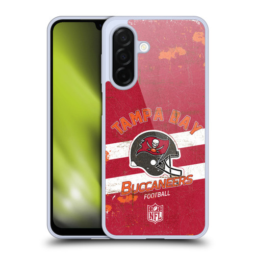 NFL Tampa Bay Buccaneers Logo Art Helmet Distressed Soft Gel Case for Samsung Galaxy A26 5G