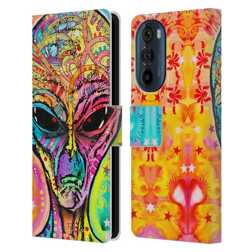 Dean Russo Pop Culture Alien Leather Book Wallet Case Cover For Motorola Edge 30