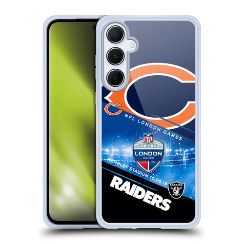 NFL 2019 London Games Bears VS. Raiders Soft Gel Case for Samsung Galaxy A55 5G