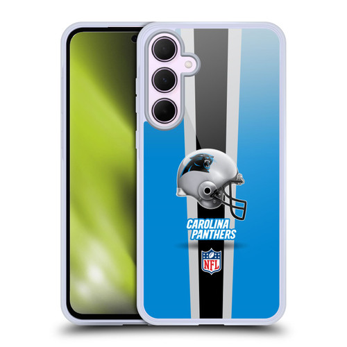 NFL Carolina Panthers Logo Helmet Soft Gel Case for Samsung Galaxy A35 5G