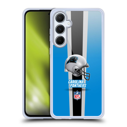 NFL Carolina Panthers Logo Helmet Soft Gel Case for Samsung Galaxy A55 5G