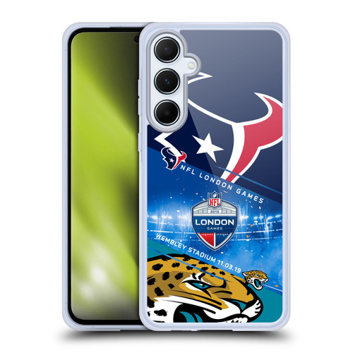 NFL 2019 London Games Texans VS. Jaguars Soft Gel Case for Samsung Galaxy A55 5G