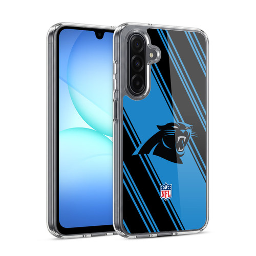 NFL Carolina Panthers Artwork Stripes Soft Gel Case for Samsung Galaxy A17 4G / 5G