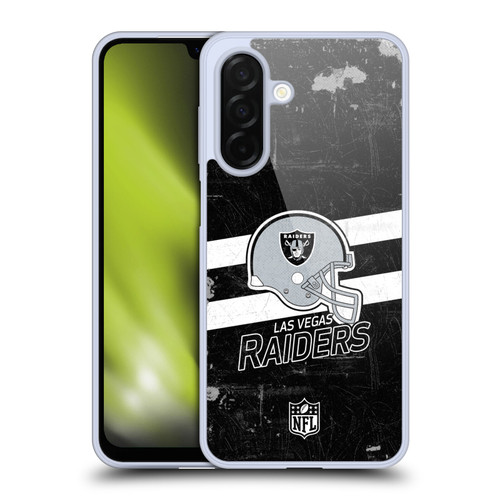 NFL Las Vegas Raiders Logo Art Helmet Distressed Look 100th Soft Gel Case for Samsung Galaxy A26 5G