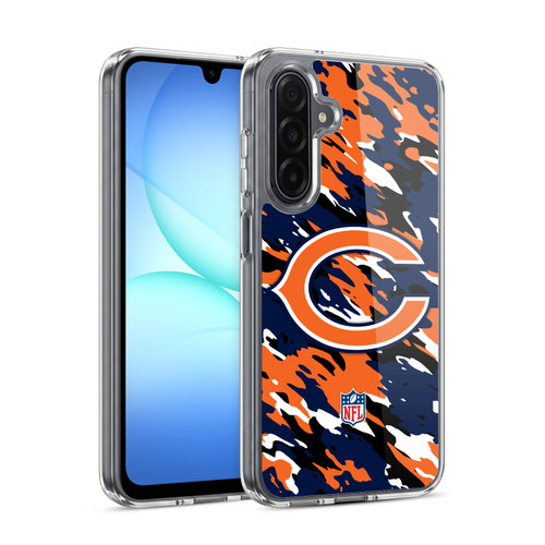 NFL Chicago Bears Logo Camou Soft Gel Case for Samsung Galaxy A17 4G / 5G
