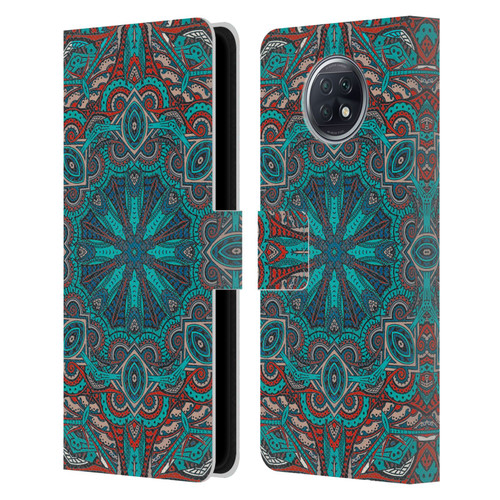 Aimee Stewart Mandala Moroccan Sea Leather Book Wallet Case Cover For Xiaomi Redmi Note 9T 5G