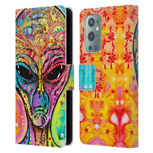 Dean Russo Pop Culture Alien Leather Book Wallet Case Cover For OnePlus 9