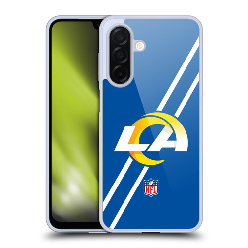 NFL Los Angeles Rams Logo Stripes Soft Gel Case for Samsung Galaxy A26 5G