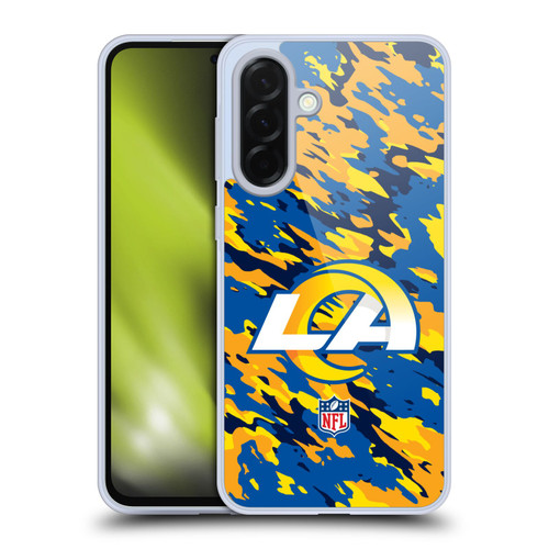 NFL Los Angeles Rams Logo Camou Soft Gel Case for Samsung Galaxy A36 5G