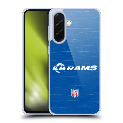 NFL Los Angeles Rams Logo Distressed Look Soft Gel Case for Samsung Galaxy A36 5G
