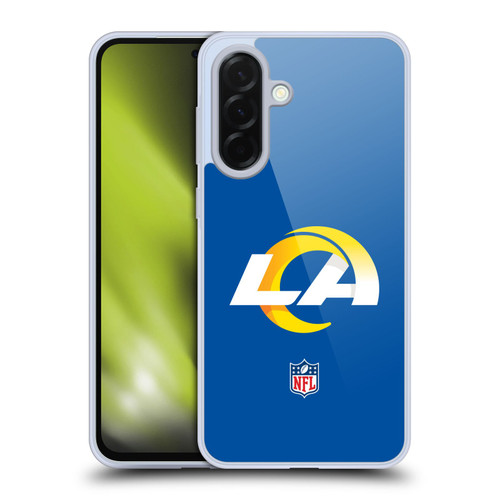 NFL Los Angeles Rams Logo Plain Soft Gel Case for Samsung Galaxy A36 5G