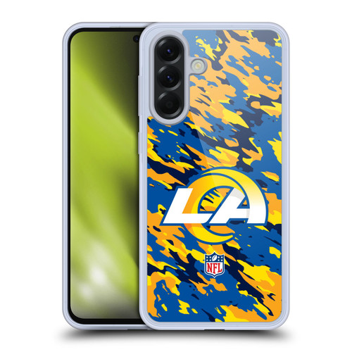 NFL Los Angeles Rams Logo Camou Soft Gel Case for Samsung Galaxy A56 5G