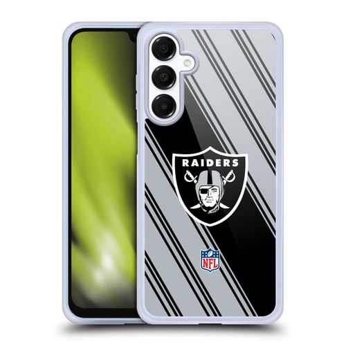 NFL Las Vegas Raiders Artwork Stripes Soft Gel Case for Samsung Galaxy A16 5G & MagSafe
