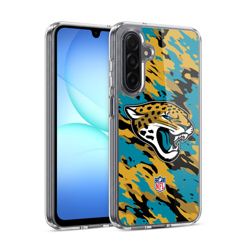 NFL Jacksonville Jaguars Logo Camou Soft Gel Case for Samsung Galaxy A17 4G / 5G