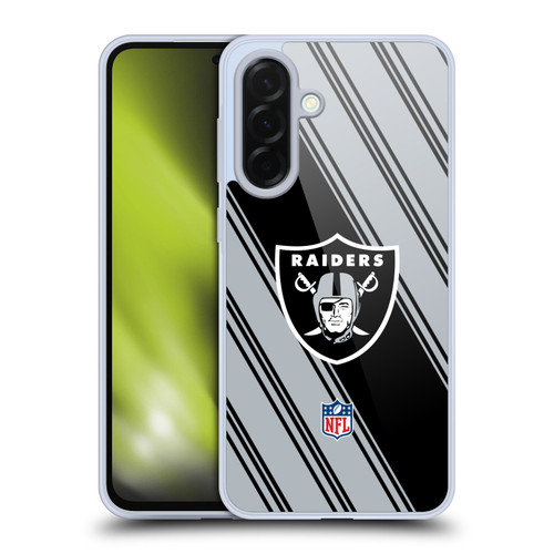 NFL Las Vegas Raiders Artwork Stripes Soft Gel Case for Samsung Galaxy A36 5G