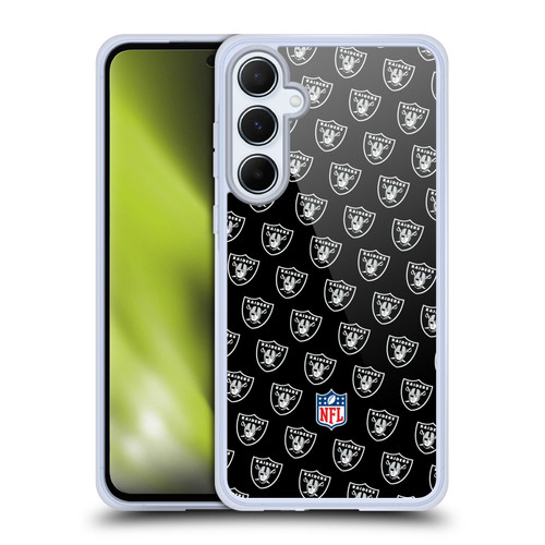 NFL Las Vegas Raiders Artwork Patterns Soft Gel Case for Samsung Galaxy A55 5G