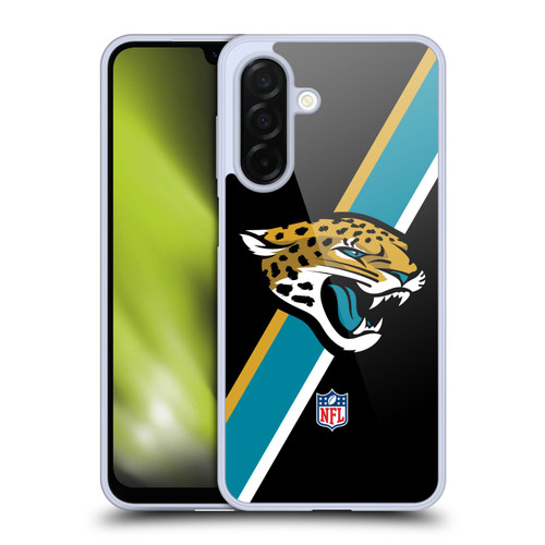 NFL Jacksonville Jaguars Logo Stripes Soft Gel Case for Samsung Galaxy A26 5G