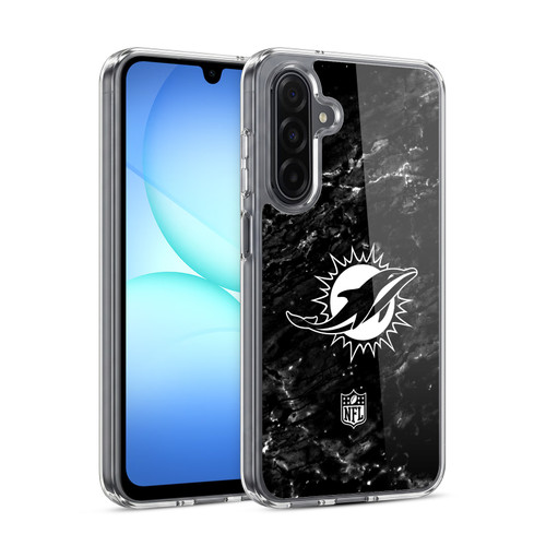 NFL Miami Dolphins Artwork Marble Soft Gel Case for Samsung Galaxy A17 4G / 5G