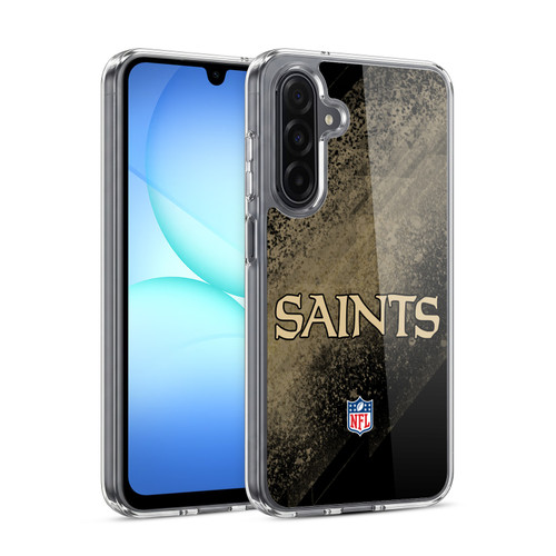 NFL New Orleans Saints Logo Blur Soft Gel Case for Samsung Galaxy A17 4G / 5G