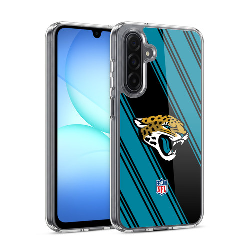 NFL Jacksonville Jaguars Artwork Stripes Soft Gel Case for Samsung Galaxy A17 4G / 5G