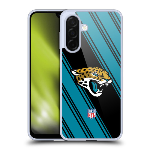 NFL Jacksonville Jaguars Artwork Stripes Soft Gel Case for Samsung Galaxy A26 5G