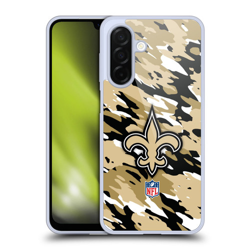 NFL New Orleans Saints Logo Camou Soft Gel Case for Samsung Galaxy A26 5G