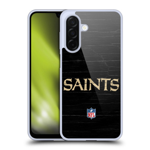 NFL New Orleans Saints Logo Distressed Look Soft Gel Case for Samsung Galaxy A26 5G