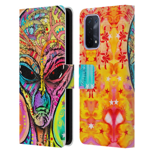 Dean Russo Pop Culture Alien Leather Book Wallet Case Cover For OPPO A54 5G