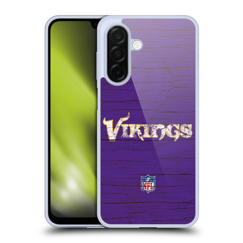 NFL Minnesota Vikings Logo Distressed Look Soft Gel Case for Samsung Galaxy A26 5G