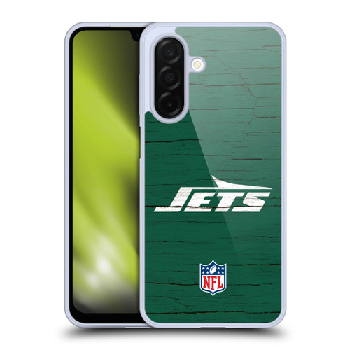 NFL New York Jets Logo Distressed Look Soft Gel Case for Samsung Galaxy A26 5G