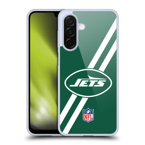 NFL New York Jets Logo Stripes Soft Gel Case for Samsung Galaxy A26 5G