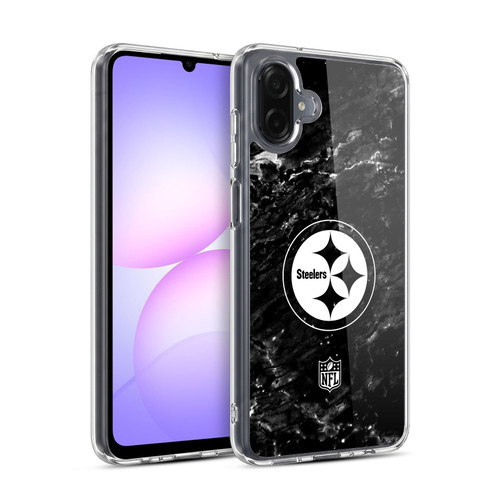 NFL Pittsburgh Steelers Artwork Marble Soft Gel Case for Samsung Galaxy A07 4G