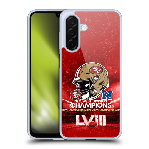 NFL 2024 Division Champions NFC Helmet 49ers Soft Gel Case for Samsung Galaxy A26 5G