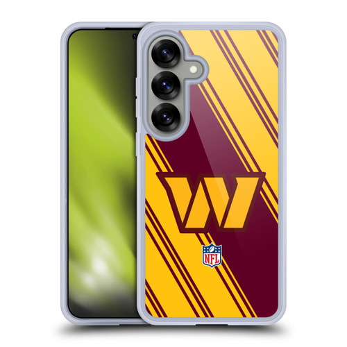 NFL Washington Football Team Artwork Stripes Soft Gel Case for Samsung Galaxy S25 & MagSafe