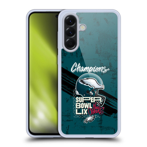NFL 2025 Super Bowl LIX Champions Eagles Helmet Soft Gel Case for Samsung Galaxy A56 5G