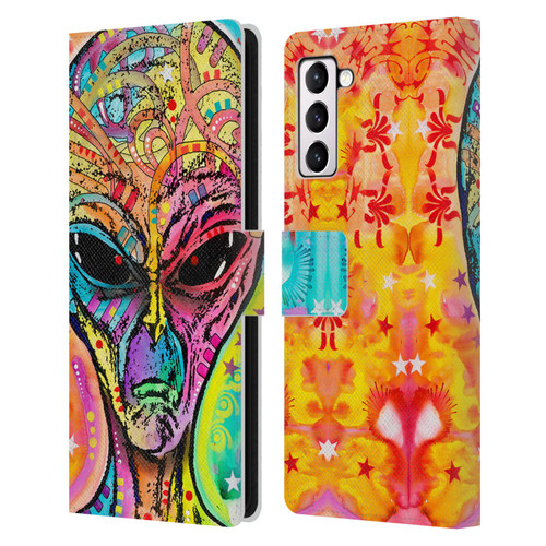 Dean Russo Pop Culture Alien Leather Book Wallet Case Cover For Samsung Galaxy S21+ 5G