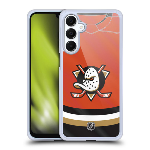 NHL Anaheim Ducks Jersey Soft Gel Case for Samsung Galaxy A16 5G & MagSafe