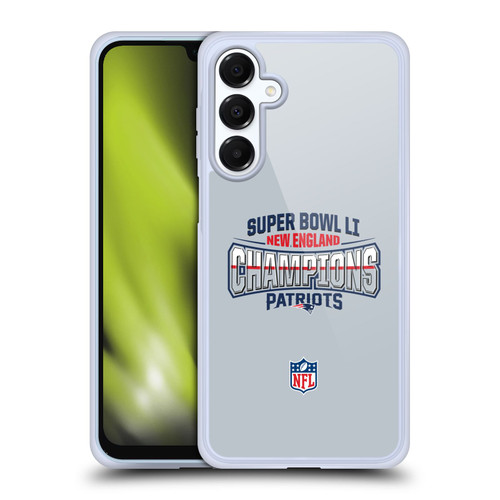 NFL 2017 Super Bowl Li Champion New England Patriots 2 Soft Gel Case for Samsung Galaxy A16 5G & MagSafe