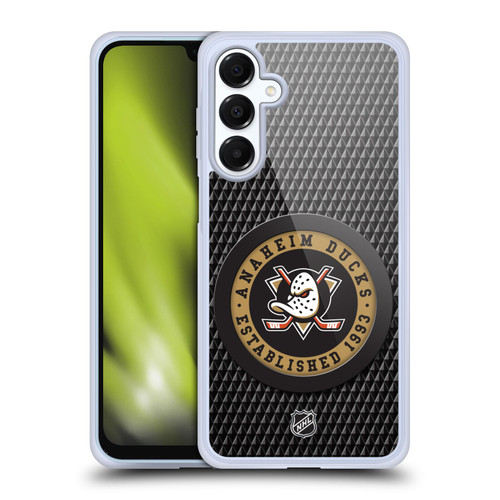 NHL Anaheim Ducks Puck Texture Soft Gel Case for Samsung Galaxy A16 5G & MagSafe