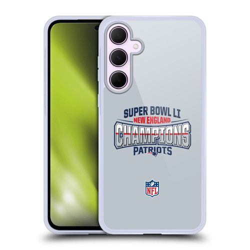 NFL 2017 Super Bowl Li Champion New England Patriots 2 Soft Gel Case for Samsung Galaxy A35 5G