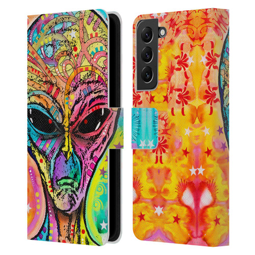 Dean Russo Pop Culture Alien Leather Book Wallet Case Cover For Samsung Galaxy S22+ 5G
