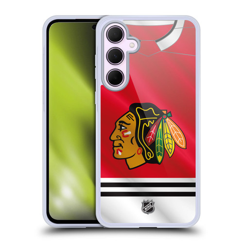 NHL Chicago Blackhawks Jersey Soft Gel Case for Samsung Galaxy A35 5G