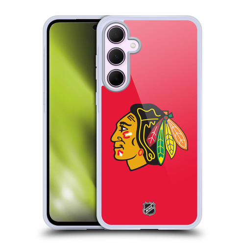 NHL Chicago Blackhawks Plain Soft Gel Case for Samsung Galaxy A35 5G