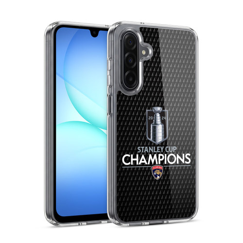 NHL 2024 Stanley Cup Champions Florida Panthers Puck Pattern Soft Gel Case for Samsung Galaxy A17 4G / 5G