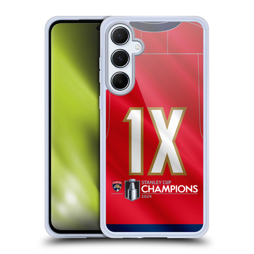 NHL 2024 Stanley Cup Champions Florida Panthers Jersey Soft Gel Case for Samsung Galaxy A55 5G