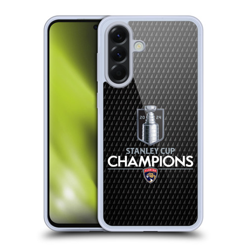 NHL 2024 Stanley Cup Champions Florida Panthers Puck Pattern Soft Gel Case for Samsung Galaxy A56 5G