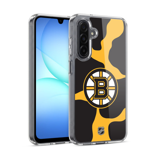 NHL Boston Bruins Cow Pattern Soft Gel Case for Samsung Galaxy A17 4G / 5G