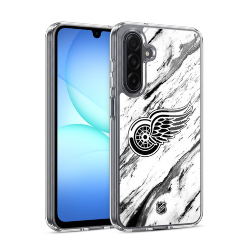 NHL Detroit Red Wings Marble Soft Gel Case for Samsung Galaxy A17 4G / 5G