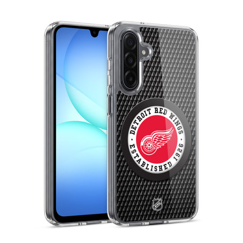 NHL Detroit Red Wings Puck Texture Soft Gel Case for Samsung Galaxy A17 4G / 5G