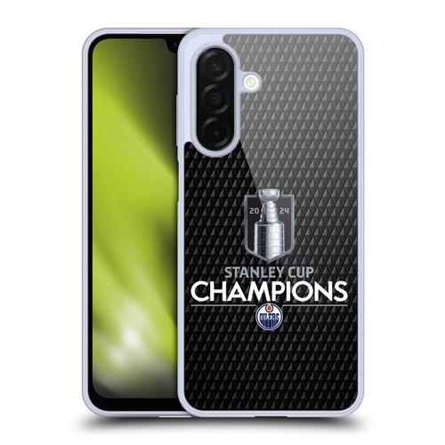 NHL 2024 Stanley Cup Champions Edmonton Oilers Puck Pattern Soft Gel Case for Samsung Galaxy A26 5G
